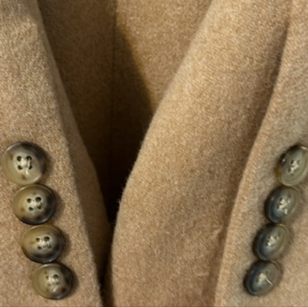 Polo Ralph Lauren Wool Cashmere Camel Coat Size 14 - Picture 16 of 16